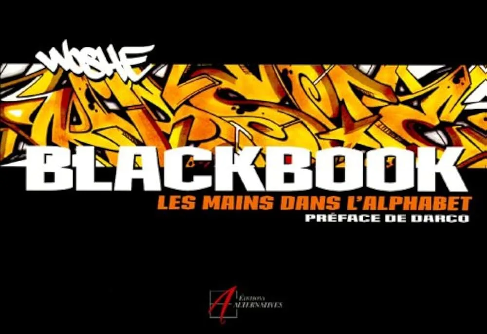 Couverture livre woshe blackbook les mains dans l'alphabet 